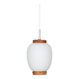 Danish vintage pendant lamp Kina by Bent Karlby, Lyfa, 1946