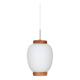 Danish vintage pendant lamp Kina by Bent Karlby, Lyfa, 1946