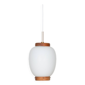 Suspension vintage danoise Kina par Bent Karlby, Lyfa, 1946
