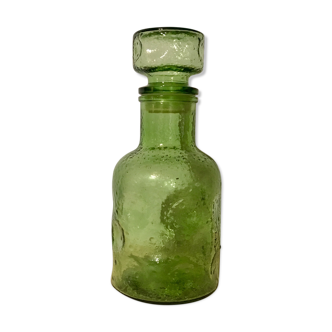 Green glass bottle