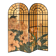 Paravent en laque à décor de la scène florale