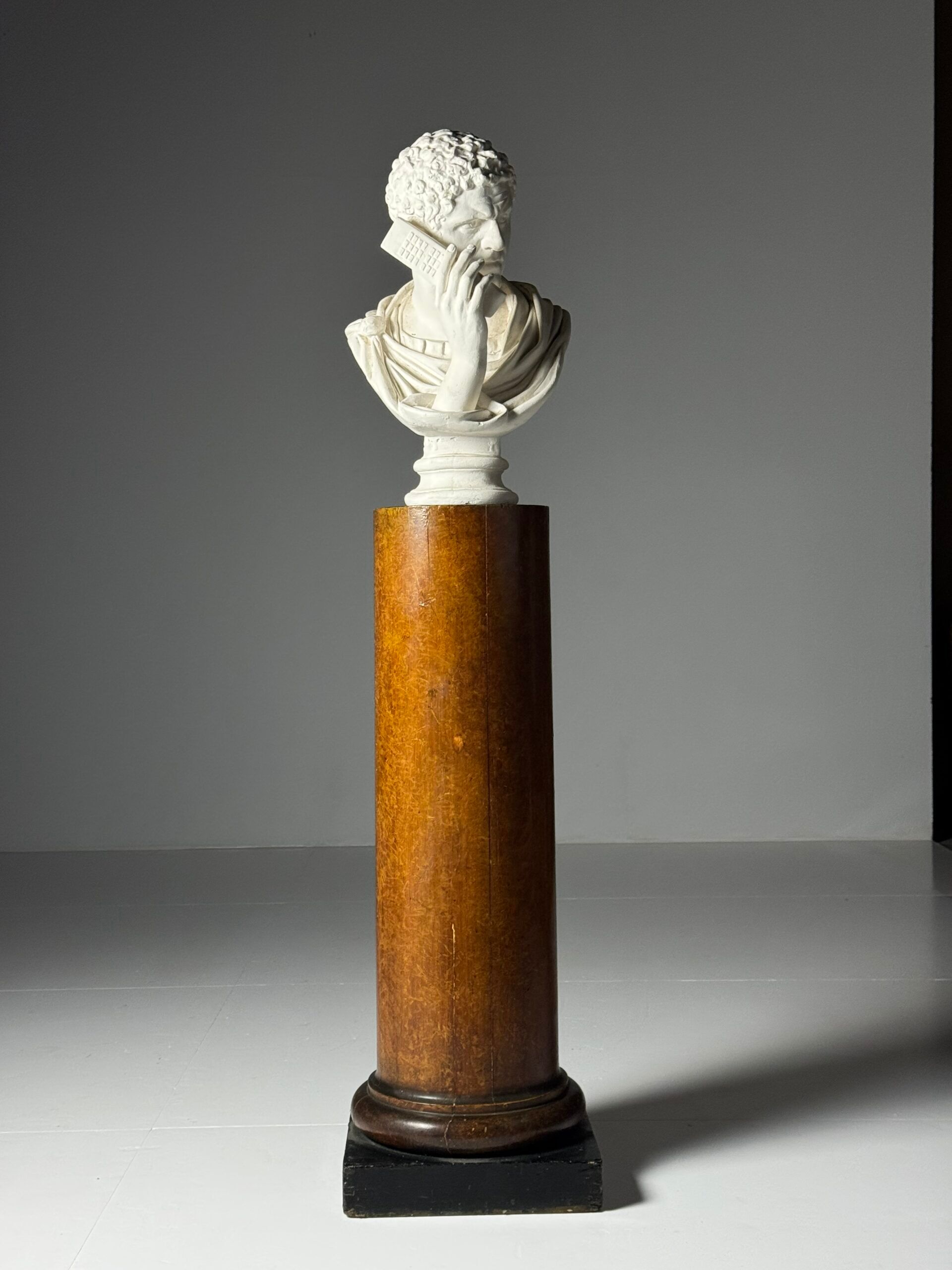 Faux bois column 19th century