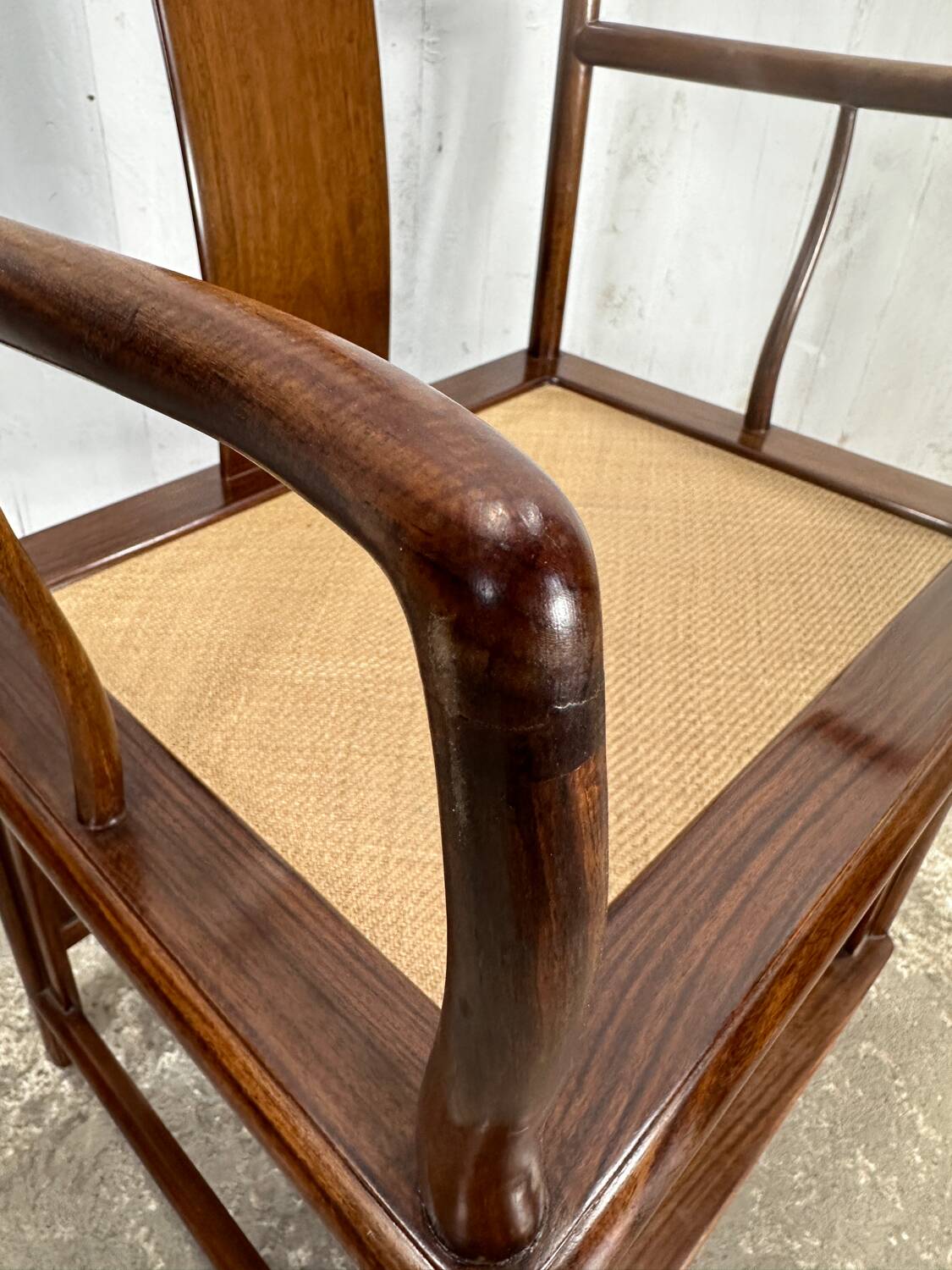 Sublime old teak armchair