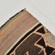 2x5 Salmon Brown Geometric Kilim Rug, 80x170Cm