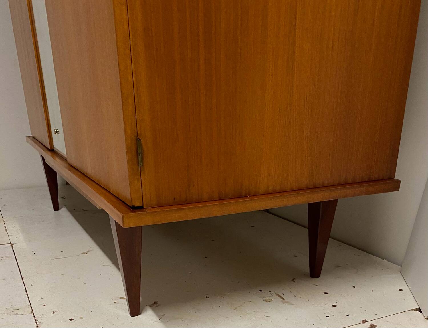 Vintage wardrobe with compass feet from the 60s
