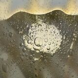 Large vintage Murano ball pendant lamp by Veart, Italy, 1970s.