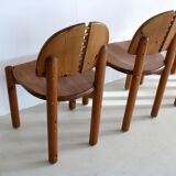 set of 5 dining chairs in style of Rainer Daumiller