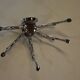Chrome iron circular coat holder