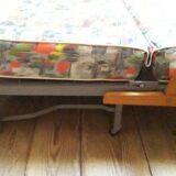 Scandinavian 3-seater convertible sofa bed, click-clack bench