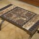 Wrought iron and ceramic coffee table from Vallauris 1950s.