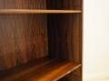Danish rosewood veneered shelving unit on splayed legs, 1960s