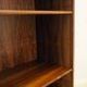 Danish rosewood veneered shelving unit on splayed legs, 1960s