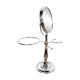 Small chrome barber mirror