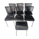 Suite of 6 Chairs and 1 Scoubidou stool André MONPOIX 1960