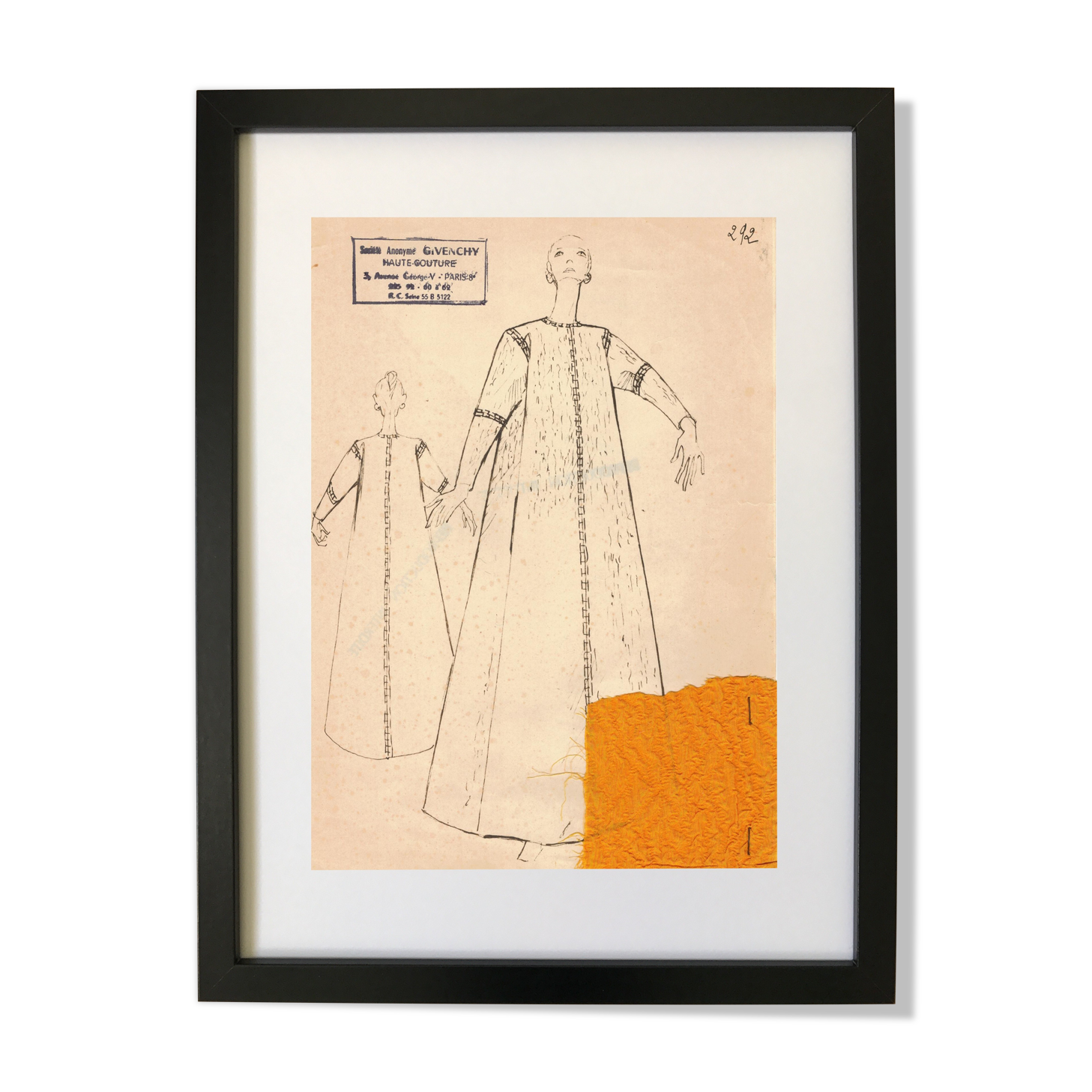 Drawing of the house Givenchy