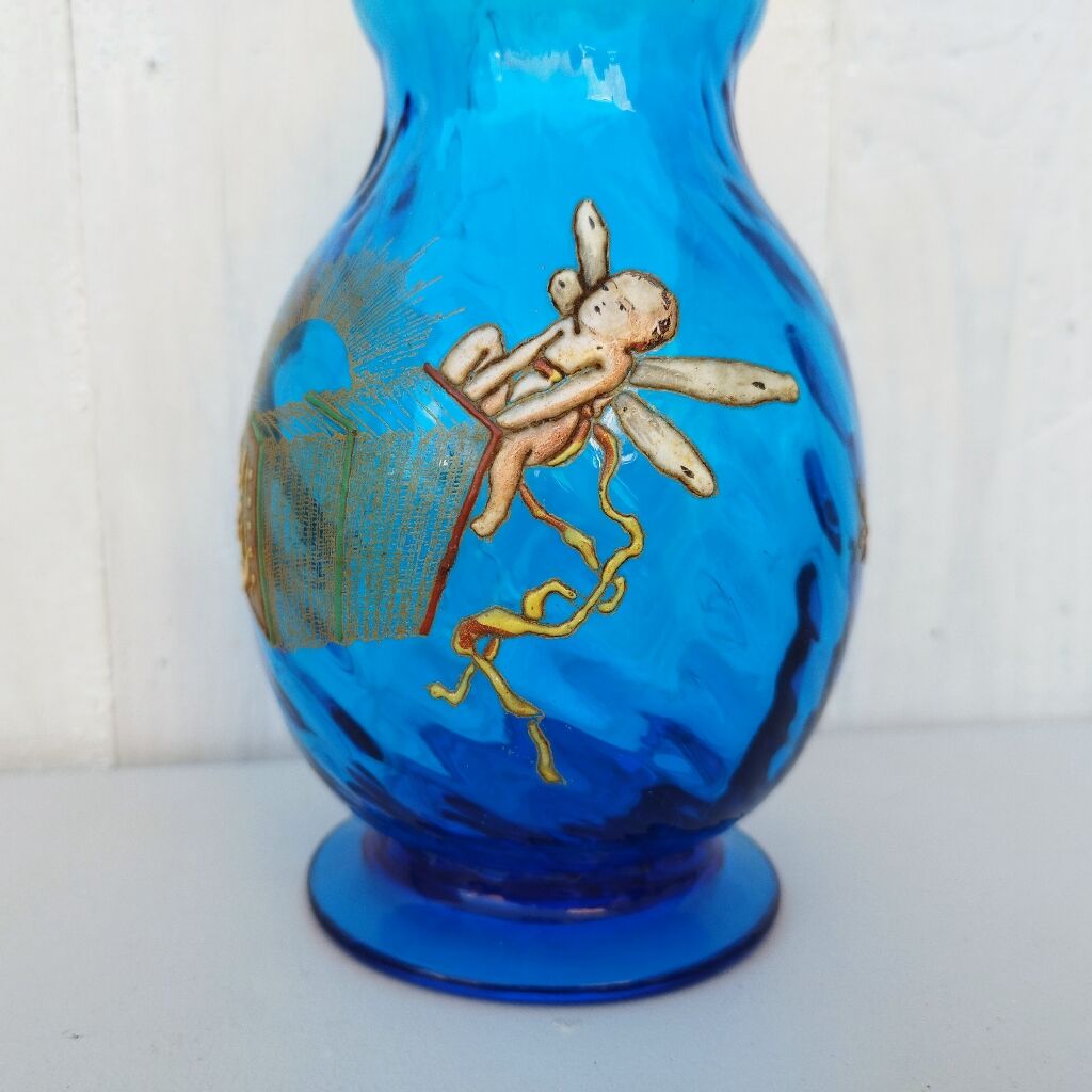 vintage Legras enamelled bottle