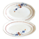2 vintage Sarreguemines dishes, table service dishes with floral hand decoration