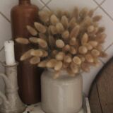 Mustard pot glazed gray sandstone