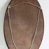 Old mirror beveled oval