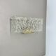 Large 35cm cubic Hollywood Regency Ice Glass Wall Light by J.T. Kalmar 1950