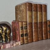 Paire de serre livres art deco marbre