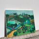 Tableau, huile sur toile paysage naïf