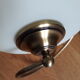 Ceiling lamp of brand c.v.l. model cogolin glass and brass