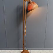 Hans agne Jakobsson wood floor lamp 1960s