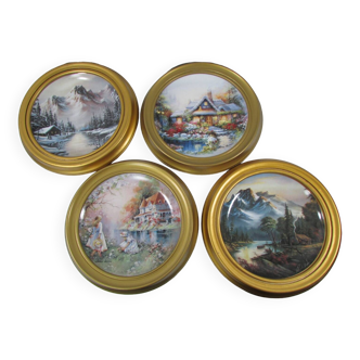 Decorative wall plates 1992 the 4 seasons