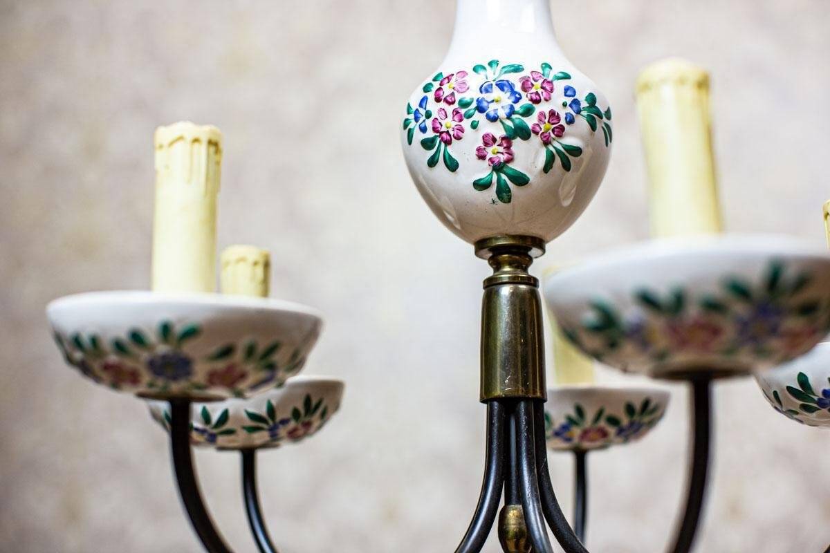 Faience Pendant Lamp, 1960s