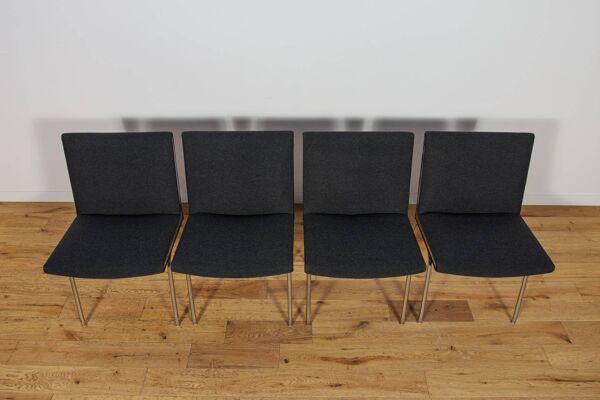 Chaises d'aéroport modèle AP-38 par Hans J. Wegner pour AP Stolen, Danemark, années 1950,