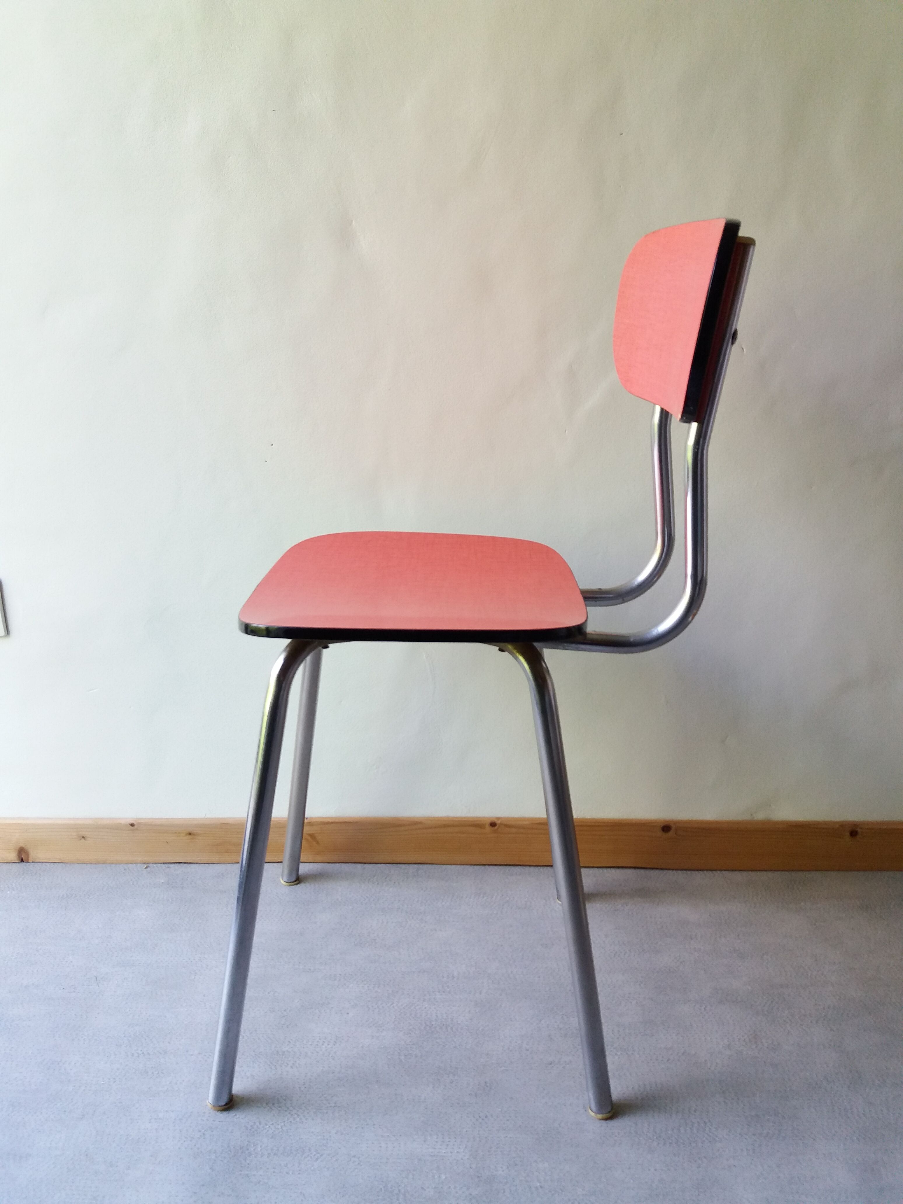 Red formica chair