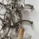 Pair of "Marie Thérèse" wall lights Brass frame glass and pendants 20th century
