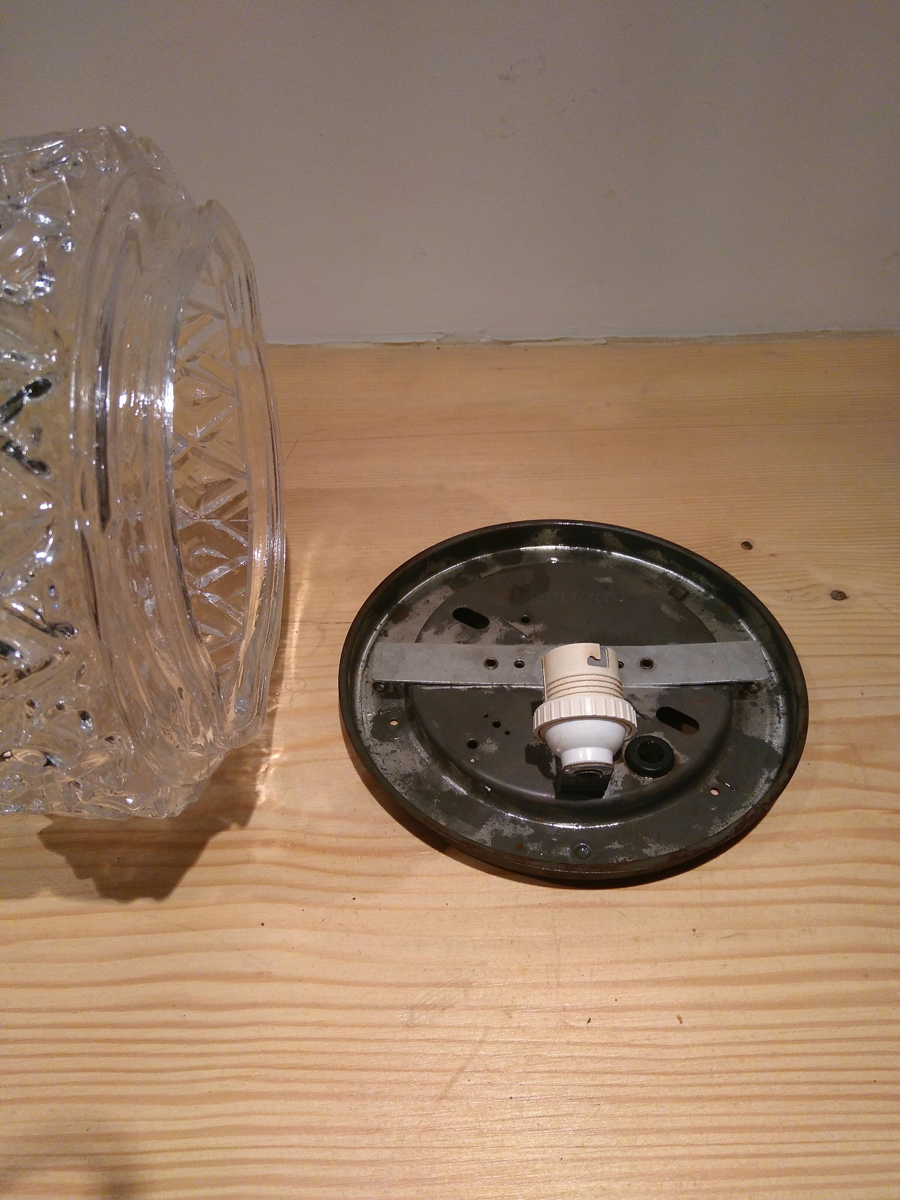 Moulded glass ceiling 1960s