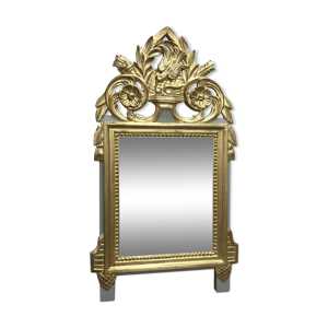 Miroir doré à la feuille