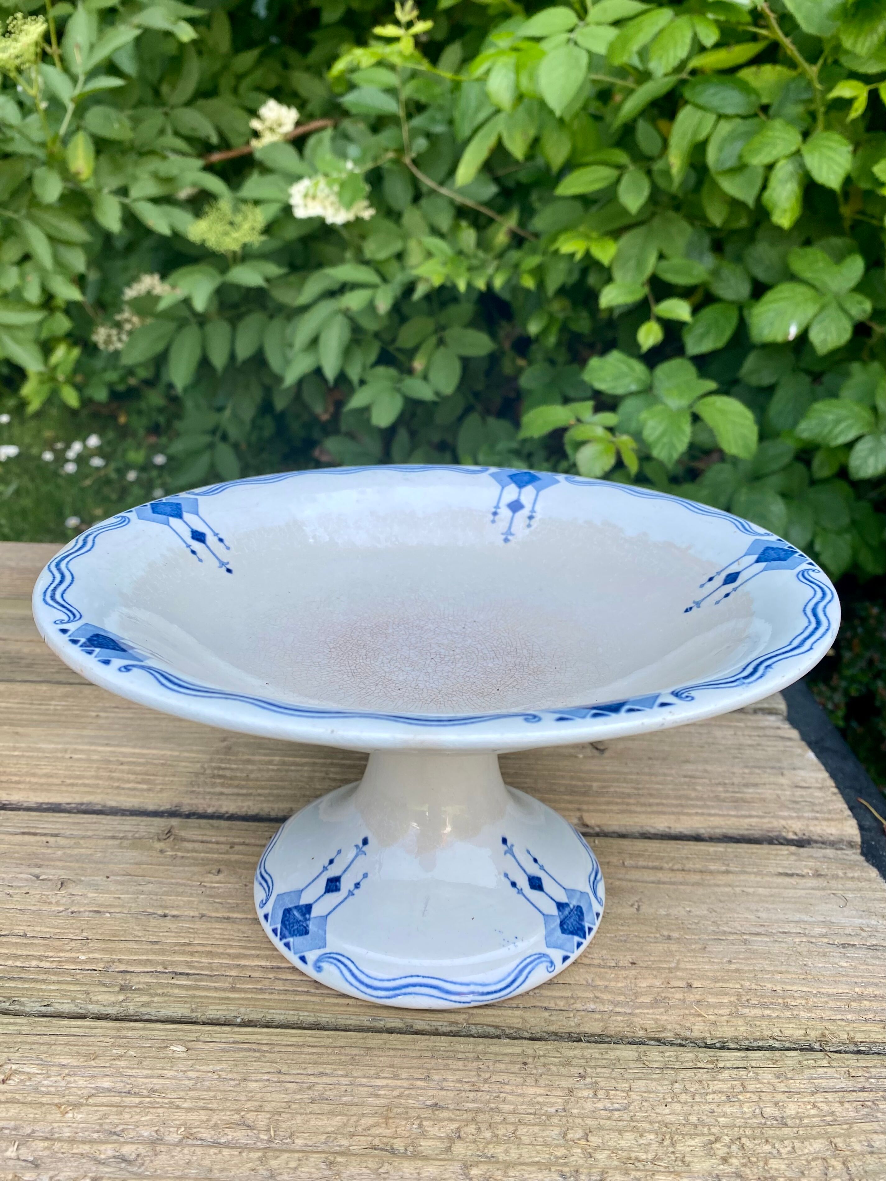 Old Sarreguemines fruit bowl