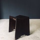 Modernist PJ-SI-68-A Sewing Stools by Pierre Jeanneret for Chandigarh, 1950s, India, Set of 2