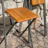 pair of vintage Ikea Dennis foldable bar chairs