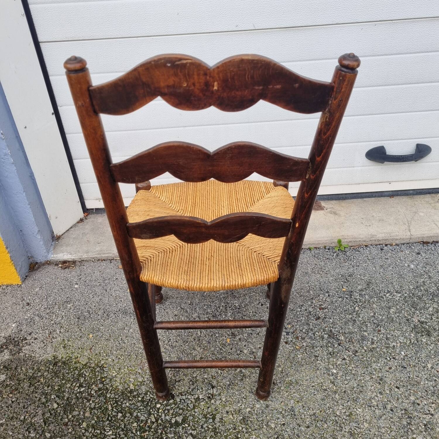 Rustic castle mustache chair
