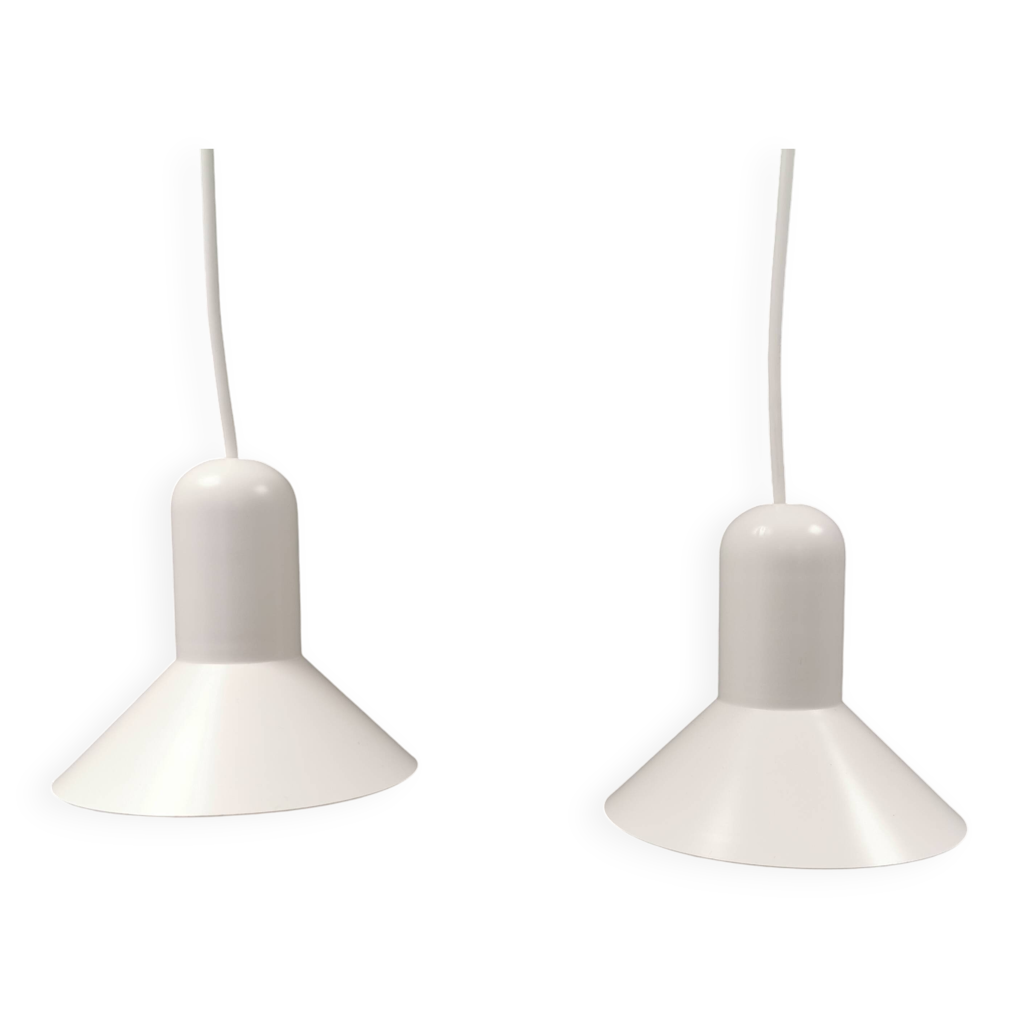 A pair of Confetti lamps designed by Claus Bonderup 1980s Denmark.
