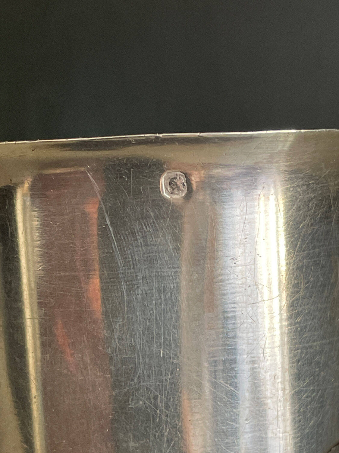 Timpani in solid silver hallmark Minerva