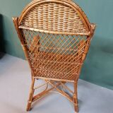 Old  Dutch Braided Wicker/Rattan Armchair.