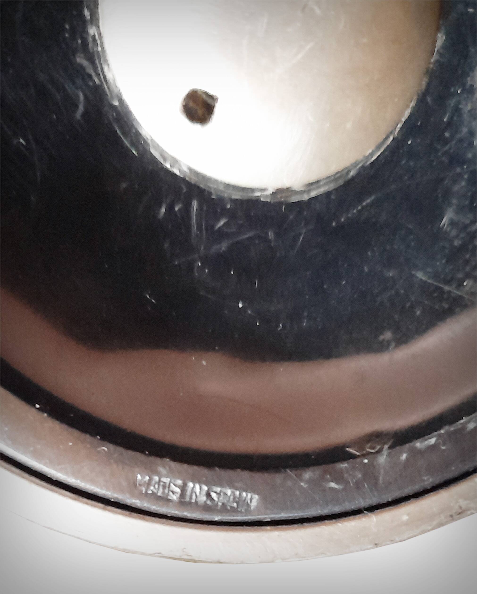 Brutalist metal chalice cup, Spain, 1960s