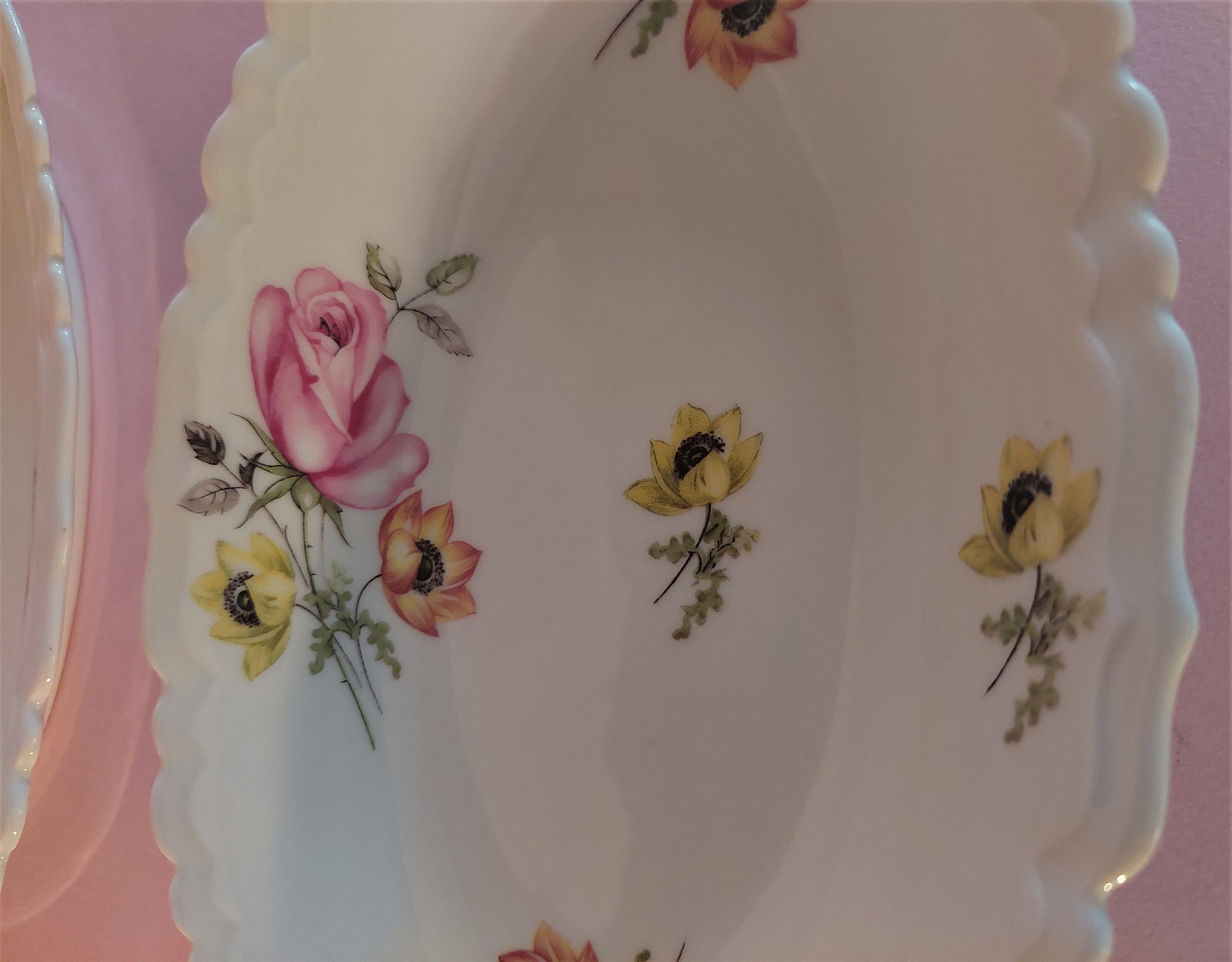 Dishes raviers lot of two porcelain of Limoges Charbernaud and Larcher