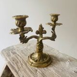 Antique brass candlestick