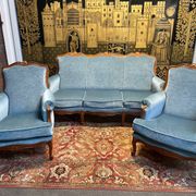 Louis XV style living room Sofa and pair of Armchairs