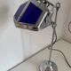 Pirouett vintage 1930 Art Deco blue chrome lamp - 50 cm