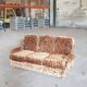 1970s velvet convertible sofa