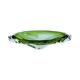 Green glass bowl, designed by J. Broz, Skrdlovice, Czechoslovakia, 1960s.