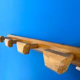 Porte manteau en bois style internat